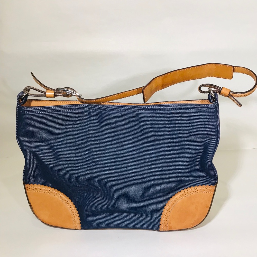Coach Denim and Leather Hobo Bag